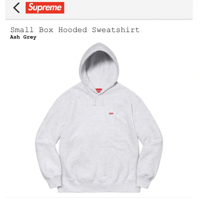 supreme 23ss small box hooded sweatshirt