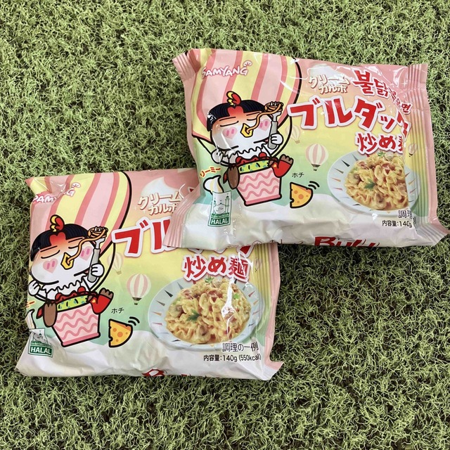 2セットの通販　shop｜カルディならラクマ　by　ココ's　KALDI　ブルダック炒め麺クリームカルボ味