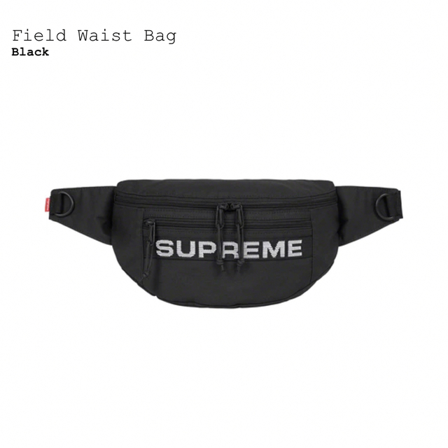 新品未使用 ブラックSupreme Field Waist Bag Black - ウエストポーチ