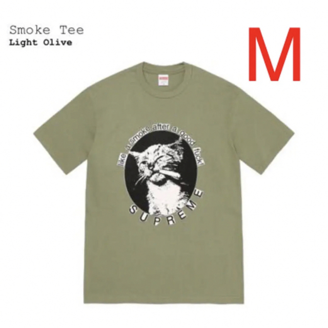 新品未使用　タグ付き　Supreme Smoke Tee オリーブ Mサイズメンズ