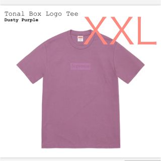 シュプリーム(Supreme)のTonal Box Logo Tee Purple XXL(Tシャツ/カットソー(半袖/袖なし))