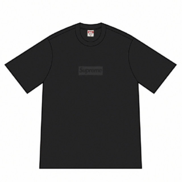 Supreme(シュプリーム)のSupreme Tonal Box Logo Tee  Black XXL メンズのトップス(Tシャツ/カットソー(半袖/袖なし))の商品写真