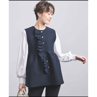 ユナイテッドアローズ(UNITED ARROWS)のフリルニットベスト(ベスト/ジレ)