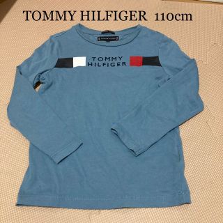 トミーヒルフィガー(TOMMY HILFIGER)のトミーヒルフィガー　長袖　長袖Tシャツ　ロンT 110 ブルー　青(Tシャツ/カットソー)