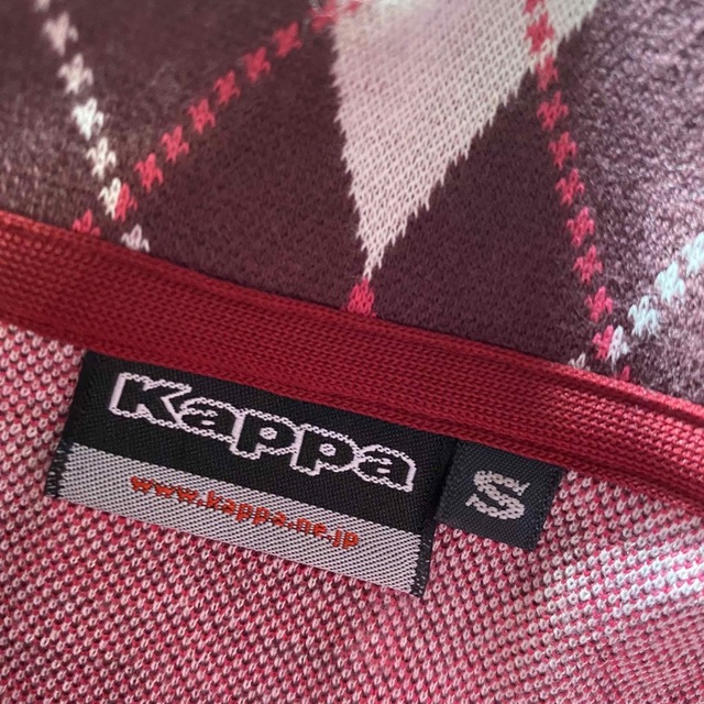 Kappa(カッパ)のカッパ美品！あったかハーフジッププルオーバー  レディースS アーガイル スポーツ/アウトドアのゴルフ(ウエア)の商品写真