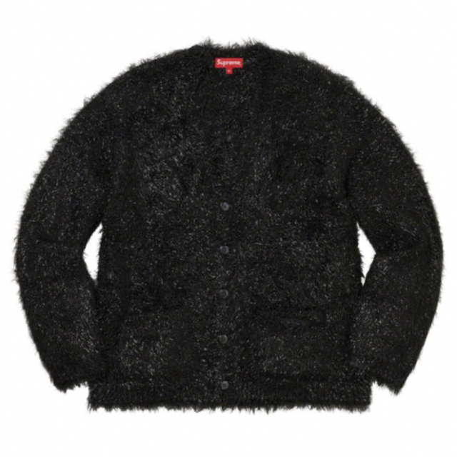 XL supreme Sparkle Cardigan black 23ss