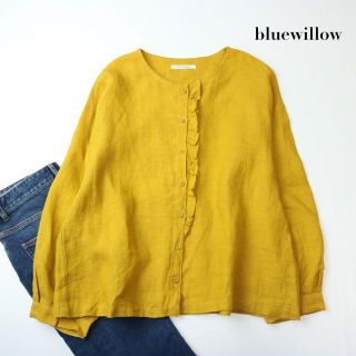 専用♪美品♪ blue willow フリル リネン100% ブラウス