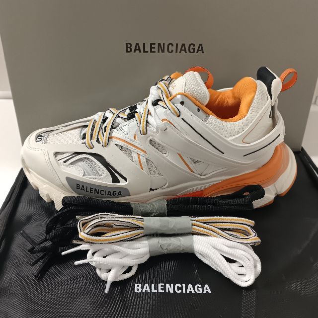 Track オレンジ ホワイトBALENCIAGA tic-guinee.net
