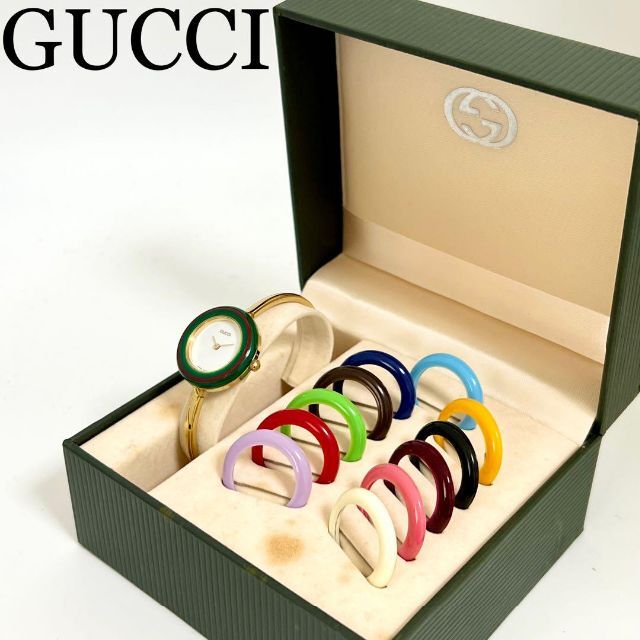 Gucci - 199 GUCCI グッチ時計 レディース腕時計 箱付き チェンジ