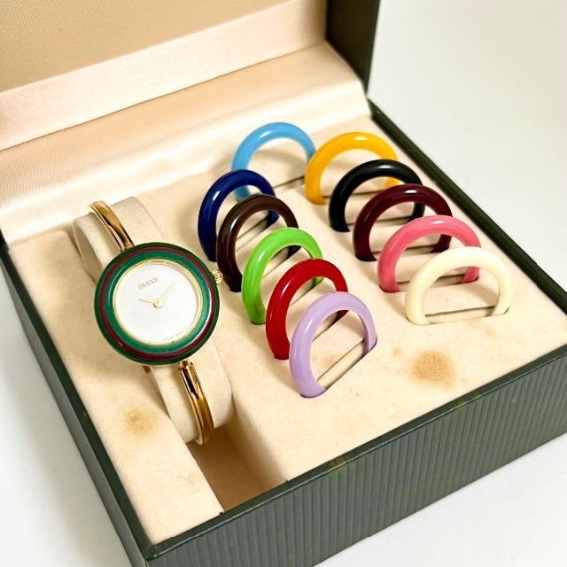 Gucci - 199 GUCCI グッチ時計 レディース腕時計 箱付き チェンジ