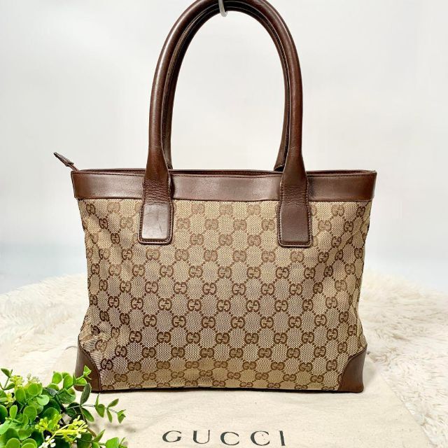 ホットスタイル 【良品】GUCCI グッチ トートバッグ GGキャンバス