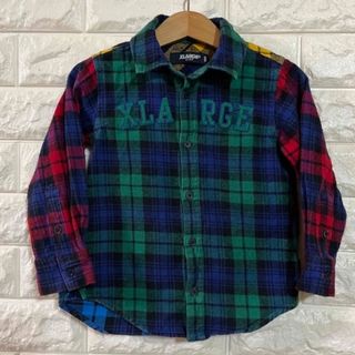 エクストララージ(XLARGE)のxlarge  チェック　シャツ　100(ブラウス)