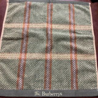 バーバリー(BURBERRY)のバーバリー　ウォッシュタオル・グリーン系(タオル/バス用品)