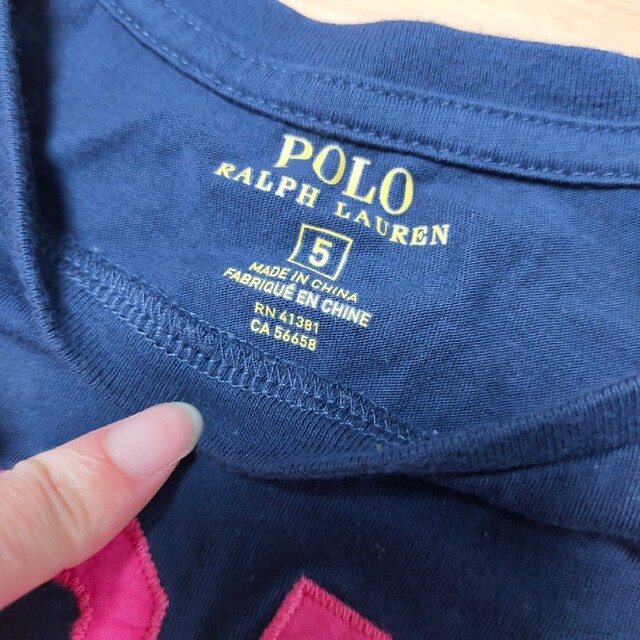 POLO RALPH LAUREN(ポロラルフローレン)のポロラルフローレン　110cm　ロゴTシャツ キッズ/ベビー/マタニティのキッズ服女の子用(90cm~)(Tシャツ/カットソー)の商品写真