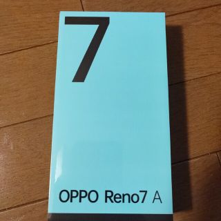 オッポ(OPPO)の【新品未開封】SIMフリースマホ OPPO Reno7 A（ドリームブルー）(スマートフォン本体)