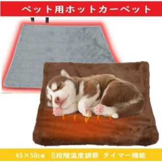 【2枚セット】 ホットカーペット ヒーターマット ペット用 【45*50】タイマ(電気毛布)