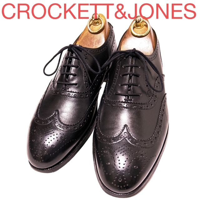 65.CROCKETT&JONES CANTERBURY ウィングチップ 6E