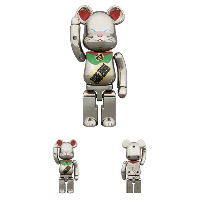 超合金 BE@RBRICK 招き猫 銀メッキ弐 ベアブリック 人気の lecoupe-chou.fr