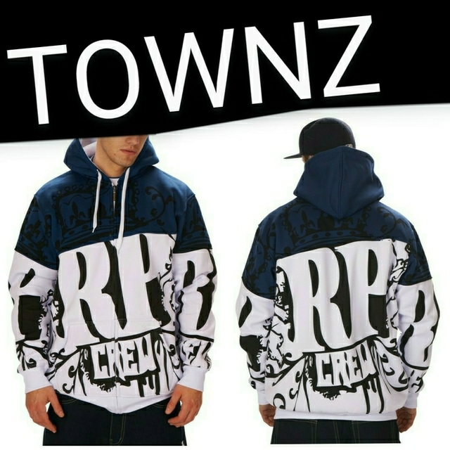 TOWNZ】 裏起毛 フリースパーカー 紺 メンズ | hartwellspremium.com