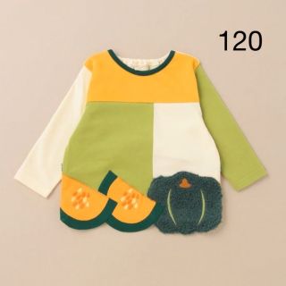 ナルミヤ インターナショナル(NARUMIYA INTERNATIONAL)のベイビーチアー　かぼちゃトレーナー120(Tシャツ/カットソー)