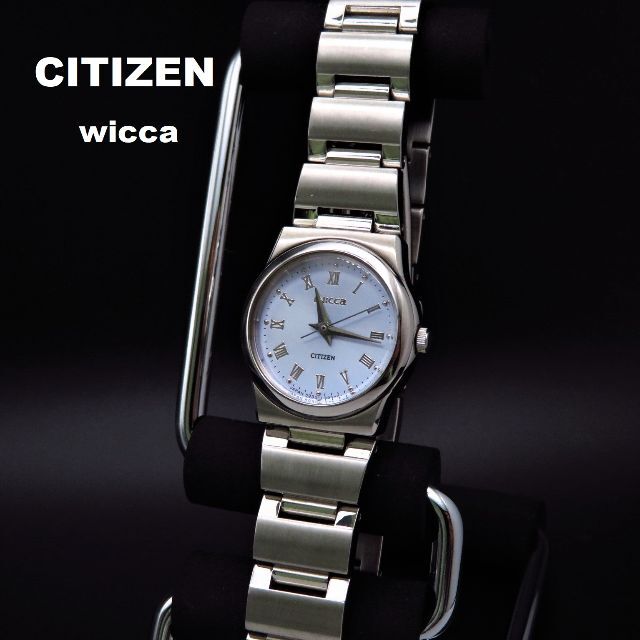 CITIZEN(シチズン)のCITIZEN wicca 腕時計 ブルー文字盤 ローマン  レディースのファッション小物(腕時計)の商品写真