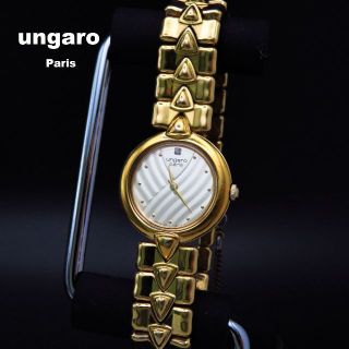 エマニュエルウンガロ(emanuel ungaro)のungaro ブレスレットウォッチ ゴールド 1P ラウンドフェイス 腕時計(腕時計)