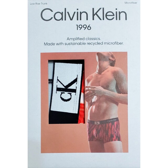 Calvin Klein(カルバンクライン)のカルバンクライン　新品　メンズ　ボクサーパンツ(レッド/ホワイトS) メンズのアンダーウェア(ボクサーパンツ)の商品写真