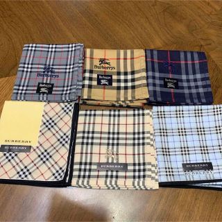 バーバリー(BURBERRY)の値下げしました‼︎ バーバリー　ハンカチ　ノバチェック　6枚(ハンカチ/ポケットチーフ)