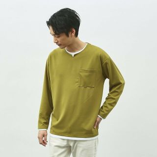 アバハウス(ABAHOUSE)の【レモン】【レイヤード】キーネック ロングスリーブ Tシャツ(その他)