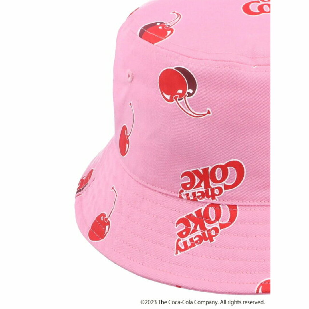 earth music & ecology(アースミュージックアンドエコロジー)の【ピンク】【F】別注 Cherry Coke「R」バケットハット レディースの帽子(その他)の商品写真