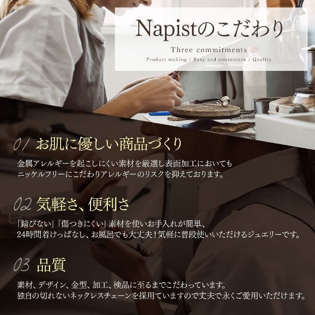 【色: レディース】Napist ネックレス レディース メンズ 十字架  金属 2