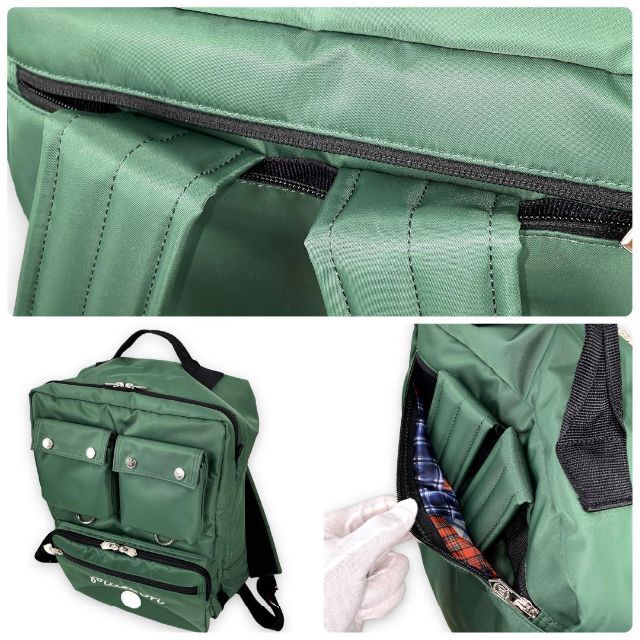 限定 PORTER ポーター マルボンゴルフ 緑 リュック バックパック-