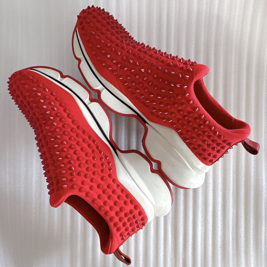 贅沢品 Louboutin スニーカー 41/26 ピラミッドスパイク 贅沢品 Louboutin スニーカー 41/26 ピラミッドスパイク