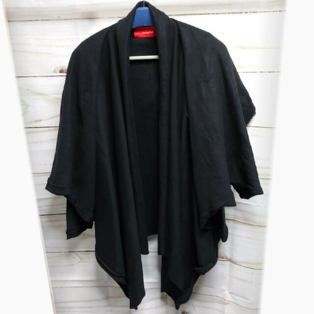 ankoROCK(アンコロック)のankoROCK (アンコロック)  ダッフルマントコート  ブラック  黒 メンズのジャケット/アウター(ダッフルコート)の商品写真