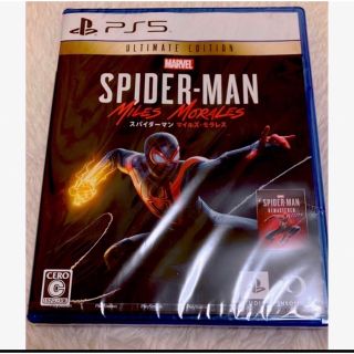 プレイステーション(PlayStation)の新品・未開封　スパイダーマンマイルズモラレスUltimate Edition(家庭用ゲームソフト)