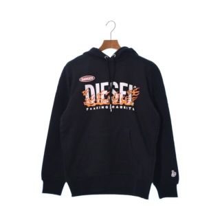 ディーゼル(DIESEL)のDIESEL ディーゼル パーカー S 黒 【古着】【中古】(パーカー)