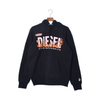 ディーゼル(DIESEL)のDIESEL ディーゼル パーカー M 黒 【古着】【中古】(パーカー)