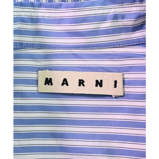 Marni(マルニ)のMARNI マルニ カジュアルシャツ 50(XL位) 水色x白(ストライプ) 【古着】【中古】 メンズのトップス(シャツ)の商品写真