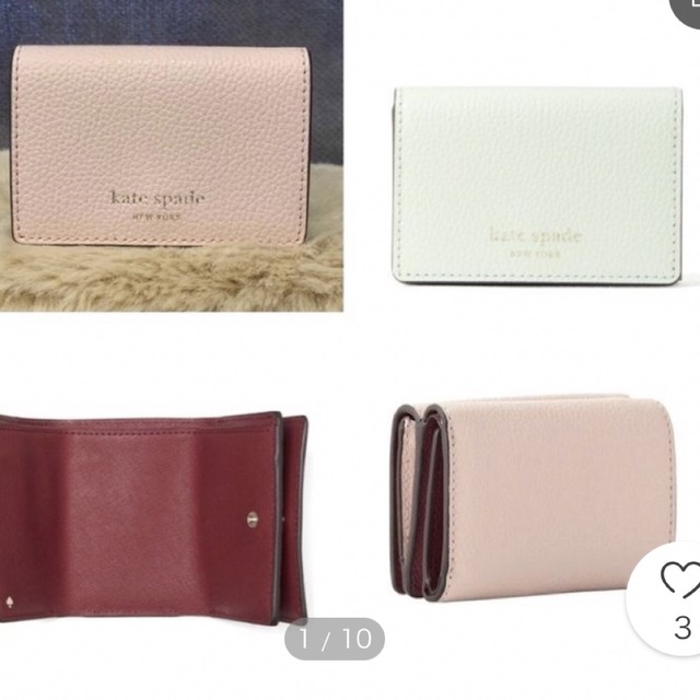 kate spade new york(ケイトスペードニューヨーク)のケイトスペード　三つ折り財布 メンズのファッション小物(折り財布)の商品写真