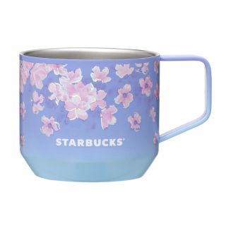 スターバックス(Starbucks)の新品 スタバ サクラ SAKURA2023ステンレスマグブルー340ml(グラス/カップ)