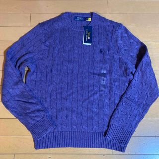 ポロラルフローレン(POLO RALPH LAUREN)の新品タグ付き　ラルフローレン　コットンケーブルセーター　M(ニット/セーター)