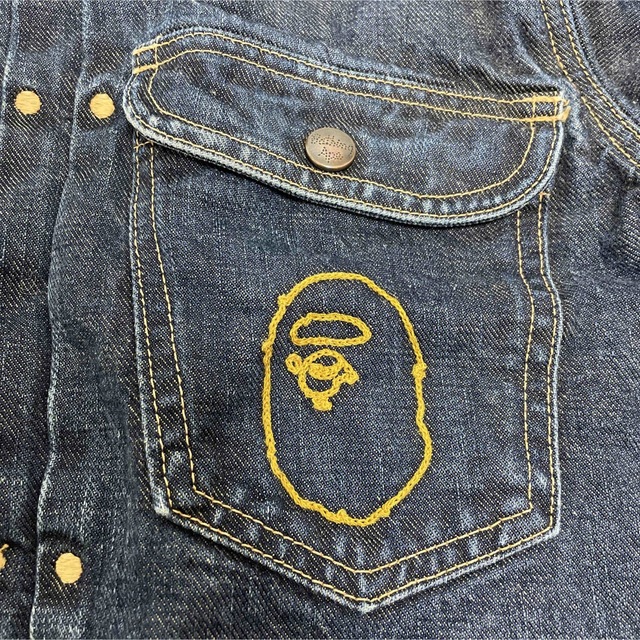 BAPE デニムジャケット【APE ベイプ エイプ アベイシングエイプ カモ】