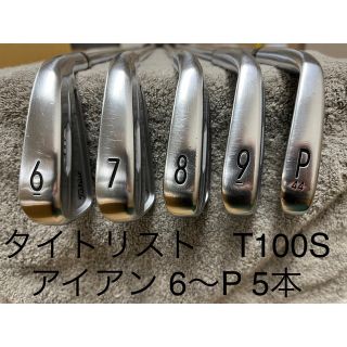 タイトリスト(Titleist)のタイトリスト T100sアイアン5本セットAMT TOUR WHITE S200(クラブ)