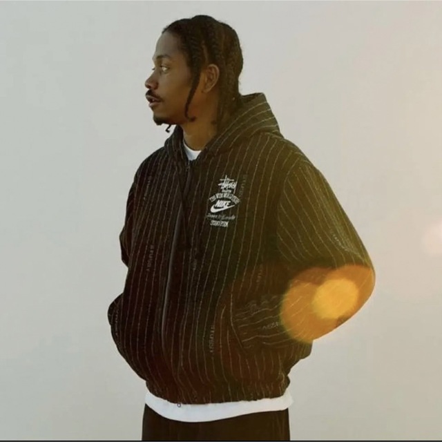 NIKE - XS ステューシー ナイキ ストライプウールジャケット Stussy