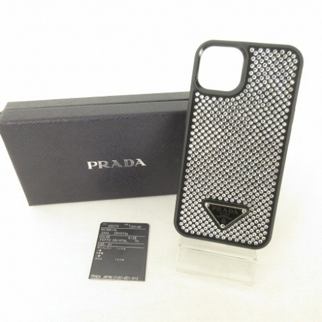 プラダ iPhone13用 アイフォンケース クリスタル 1ZH148 黒