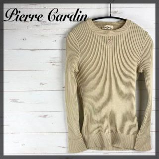 ピエールカルダン(pierre cardin)のpierrecardin ピエールカルダン 刺繍 リブニット トップス 80s(ニット/セーター)