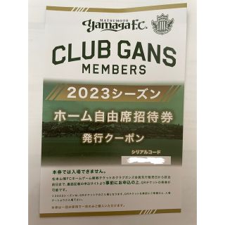 松本山雅　2023 ホーム自由席　招待券(サッカー)