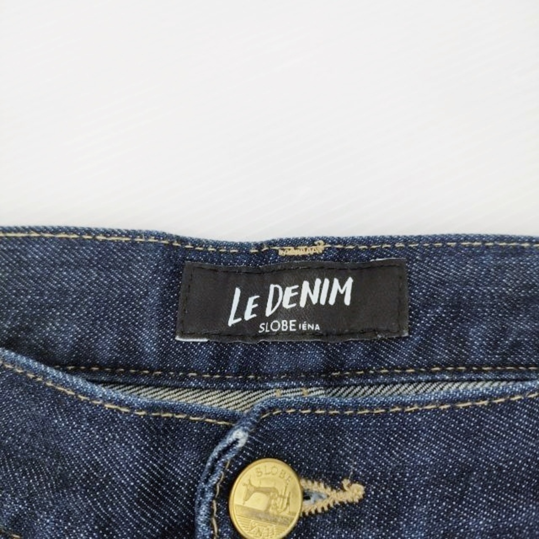 SLOBE IENA(スローブイエナ)のIENA SLOBE LE DENIM テーパードデニムパンツ コットン サイズ38 デニムパンツ ネイビー レディース イエナ スローブ【中古】3-0210G◎ レディースのパンツ(デニム/ジーンズ)の商品写真