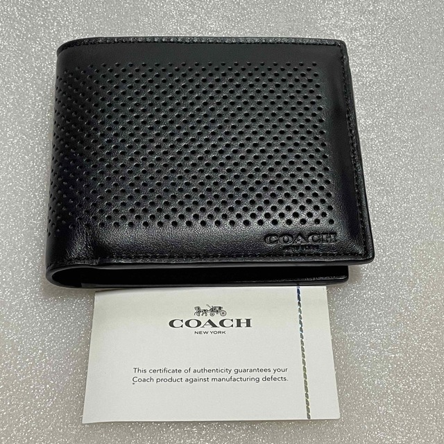 COACH(コーチ)のCOACHコーチ 二つ折り財布　 メンズ【国内正規店にて購入】 メンズのファッション小物(折り財布)の商品写真