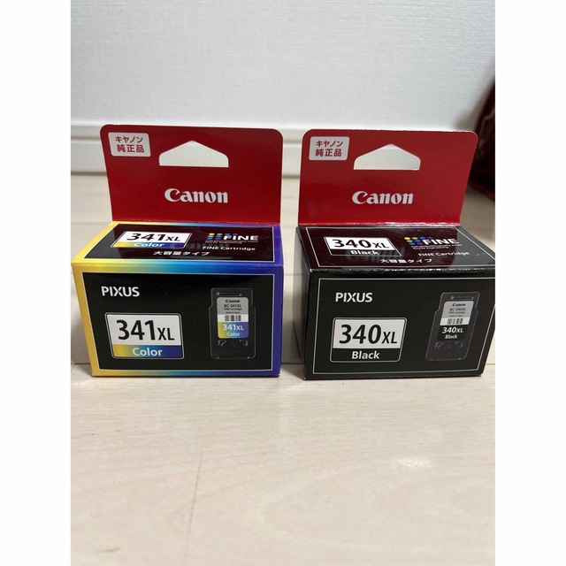 Canon(キヤノン)のCanon インクカートリッジ BC-341XL 3色・BC-340XL黒 インテリア/住まい/日用品のオフィス用品(その他)の商品写真